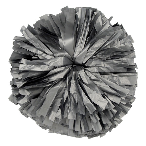 Gray Wet Look pom pom for dance and cheerleading performances
