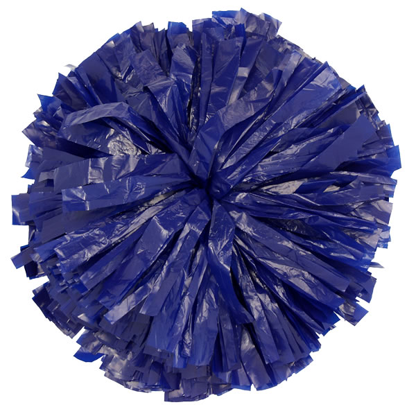Royal Blue Plastic pom pom for cheerleading and dance perfomances