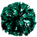 Forest Green Metallic Pom Pom for dance and cheerleading